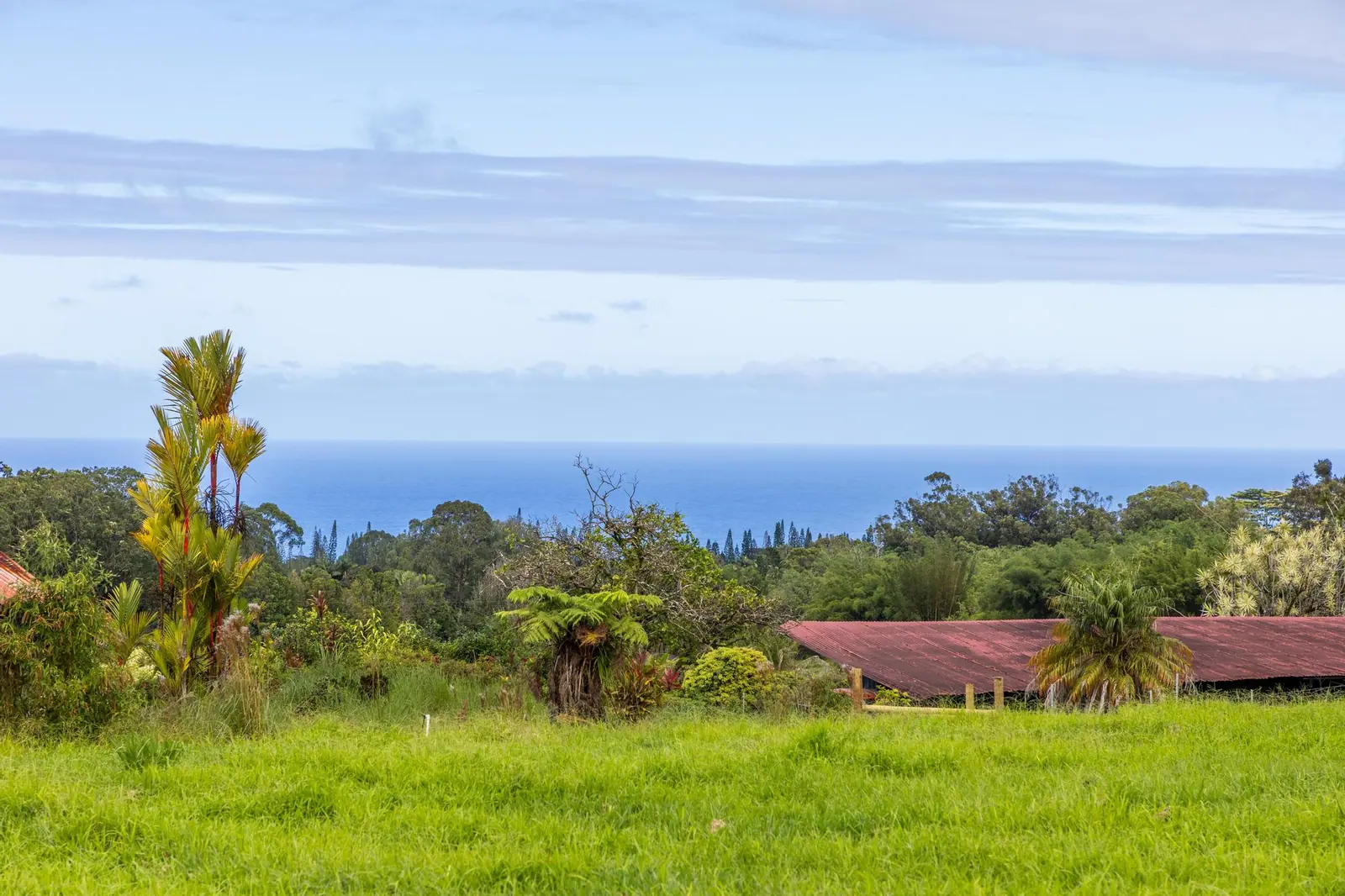 Ocean view from the lots